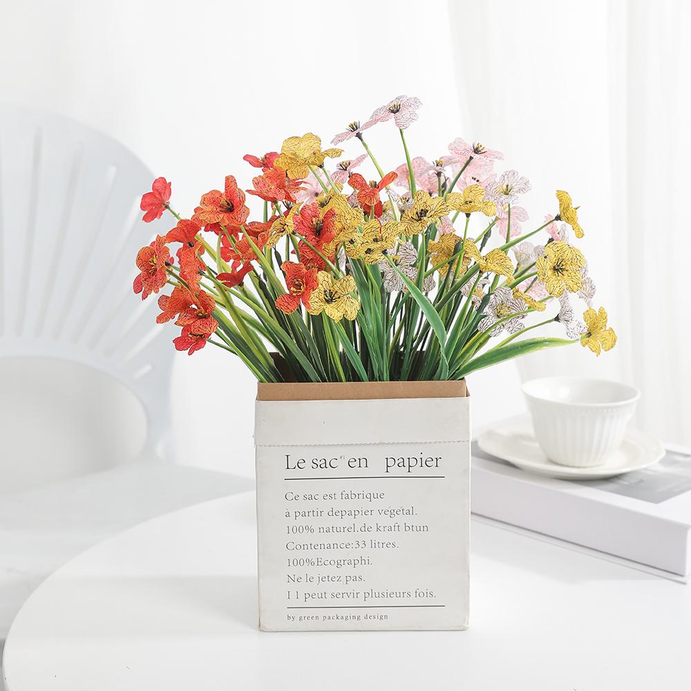 1/2Pcs Artificial Flowers Bouquet 32CM Fake Flowers for Home Decor Garden Decoration Outdoor Vase Bonsai Ornament Accessories