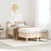VidaXL Bed Frame with Headboard 120x200 Cm Solid Pine Wood, Bed, Bedroom Furniture, Wooden Bed, Bed 3306891