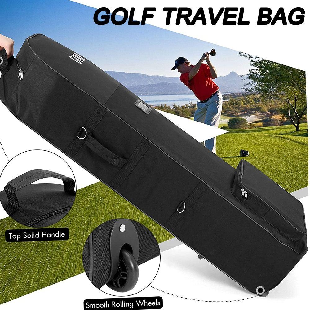 Foldable Club Storage Bag with Wheels Storage Pouch Premium Golf Club Travel Bag Outdoor