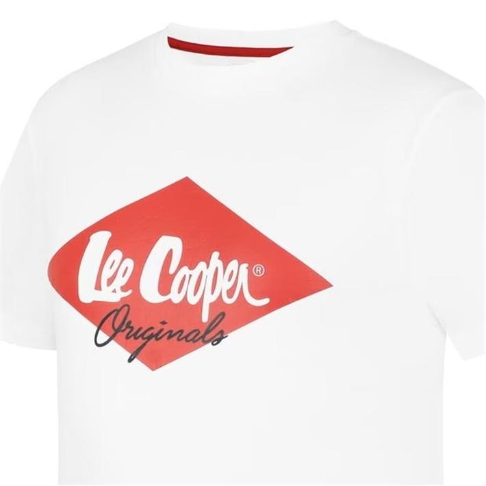 Lee Cooper Logo T-shirt White, Size XXL