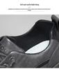 New Men's Autumn Breathable Waterproof Non-slip Black Leather Casual Sneakers
