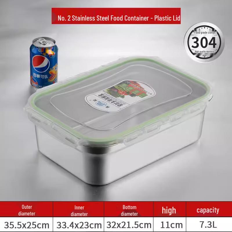 Extra Large 304 Stainless Steel Sealed Food Storage Container