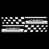 2pcs Car Side Window B Pillar Emblem Decortion Sticker for KIA Sportage Niro Rio Ceed Cerato Soul Sorento Picanto Sonic Cadenza