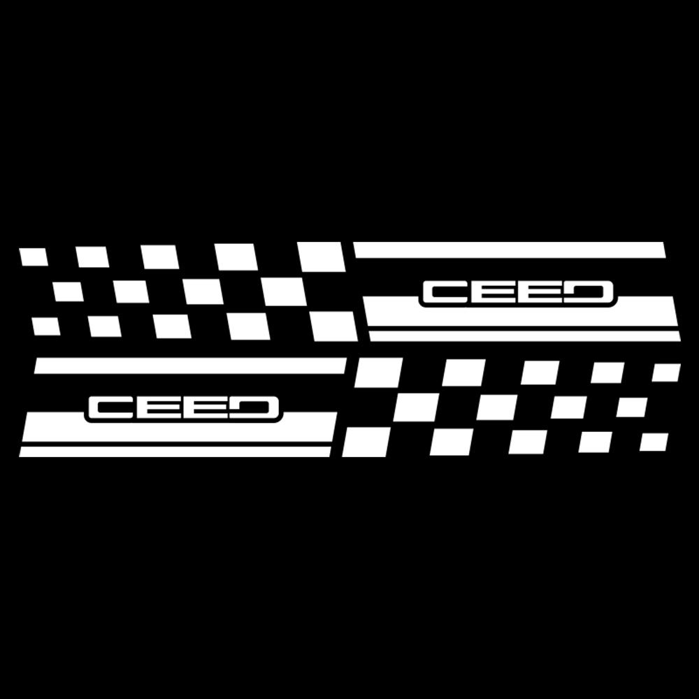 2pcs Car Side Window B Pillar Emblem Decortion Sticker for KIA Sportage Niro Rio Ceed Cerato Soul Sorento Picanto Sonic Cadenza