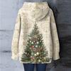 Women's Christmas Printed Loose Casual Long Sleeved Hooded Sweatshirt