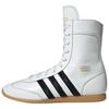 Adidas Originals Japan Wrestling Boots Comfortable Versatile High-Top Lifestyle Casual Shoes Women Boots White Black JQ9675