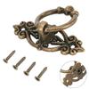 1PCS Retro Zinc Alloy Kitchen Drawer Cabinet Door Handle Furniture Knobs Hardware Cupboard Antique Pull Ring Handles With Screw