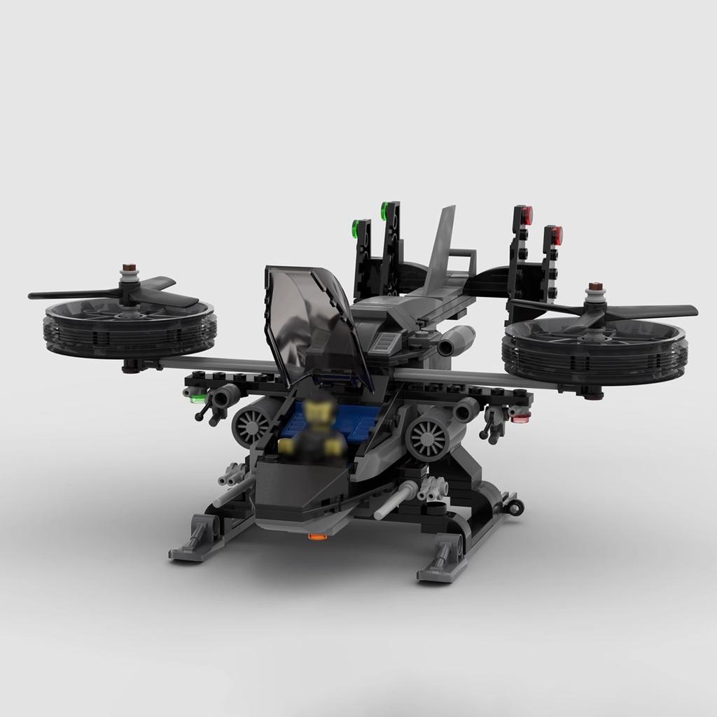 Świecący Zestaw Klocków do Budowania Helikopter Klocki Zabawka Prezent Świąteczny dla Dzieci