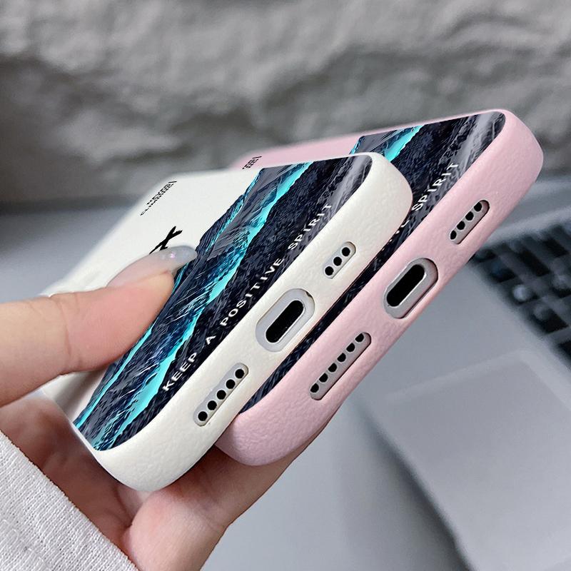 Nárazuvzdorný tenký kryt s motivem hory a letadla pro iPhone 16 15 Pro Max 14 Pro 13 12 11 Ochrana objektivu TPU Textura kůže Matný měkký kryt na telefon