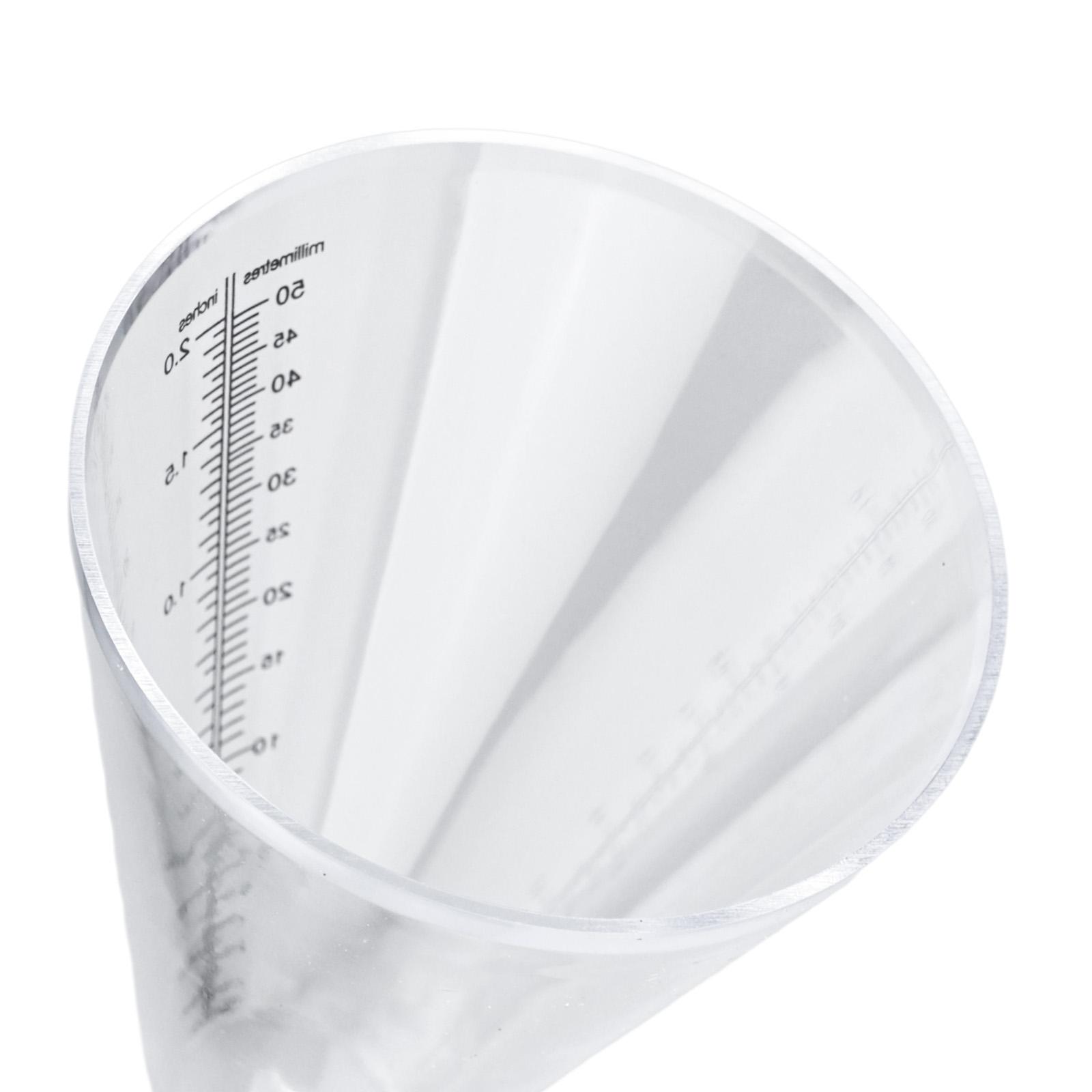 Home Garden Rain Gauge Garden Décor 1pc Cone Garden Rainfall Ground Precipitation Measurement Measuring Plastic China Mainland