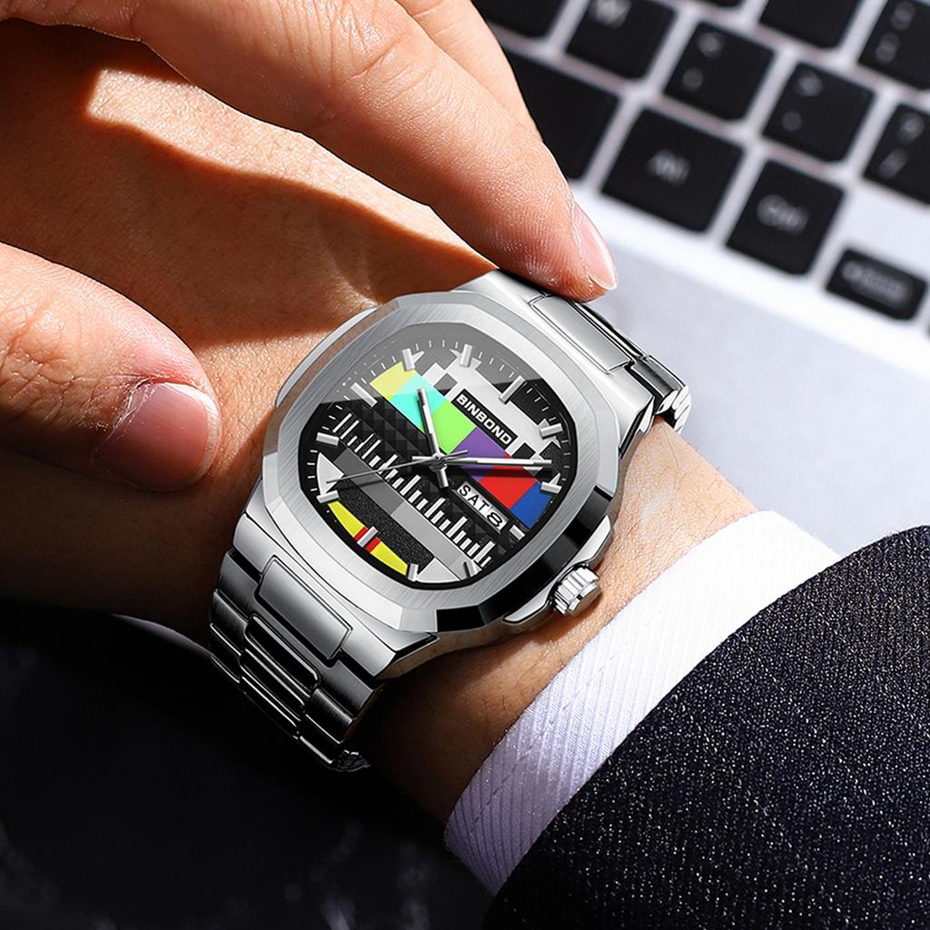 Business Watches Men Fashion Original Retro Design Quartz Wristwatch Man With Calendar Week
