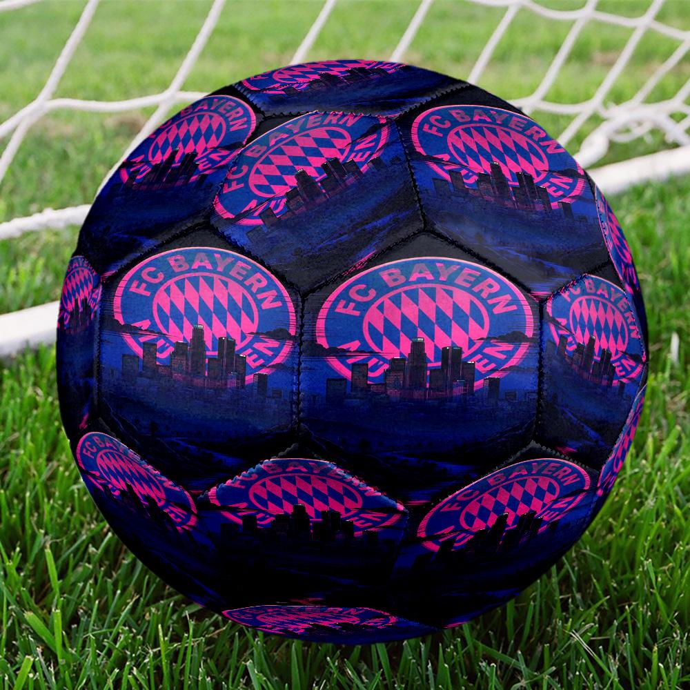 Munich FC Artwork Printed Size 5 Soccer Balls, High-Quality, Anti-Slip, Protective Football, A Unique Gift , Birthdays, Christmas Gifts