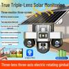4G Triple-Lens Solar Camera with HD Night Vision & WiFi Connectivity
