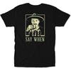 Droomdy Grabstein Doc Holliday Say When Retro Film Humor Schwarz Stilvoll Erwachsenen T-Shirt Herren Damen