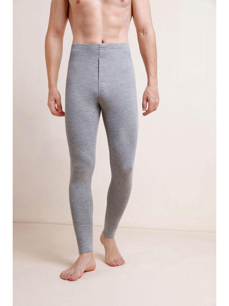 Men's Thickened Wool Silk Thermal Underwear Set for Autumn and Winter