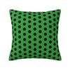 Green And Black Polka Dot Cushion Cover x cm Polyester Soft Throw Pillow Case For Sofa Car Living Room Decoration Pillowcase