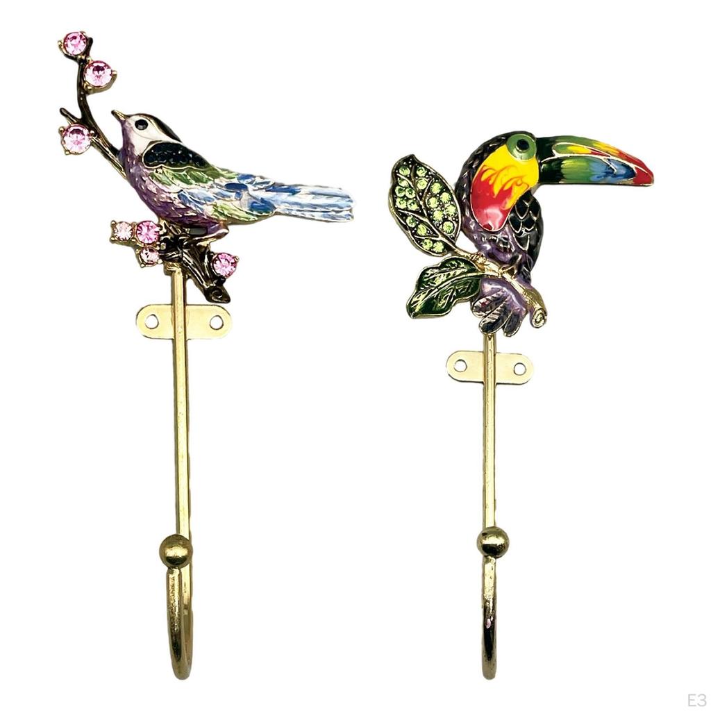 Bird Wall Coat Hook Easy to Install Durability Decorative Hanger Hanging for Coats Doorway