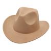 Simple Children'S Top Hat Bare Cowboy Hat Performance Jazz Hat Children'S Felt Hat Dance Troupe Wool Hat