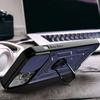 Coque de protection - booling - iphone 16 pro max - antichoc - support rotatif - cache caméra coulissant