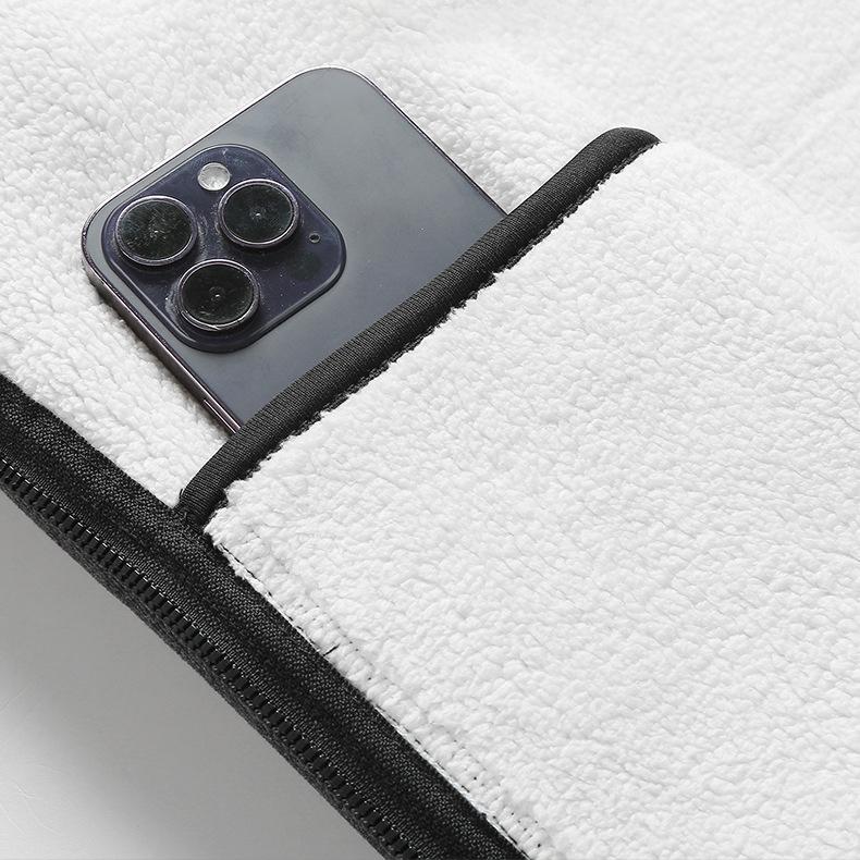 Autumn and Winter Men's Warm Waistcoat Fleece Vest Men's Lamb Cashmere Warm Sleeveless Coat Men's Vest