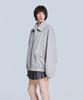 Ten Past Seven Contrast Piping Blouson Jacket - Light Beige