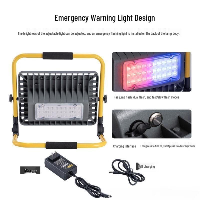 Portable USB Rechargeable LED Work & Flood Light
