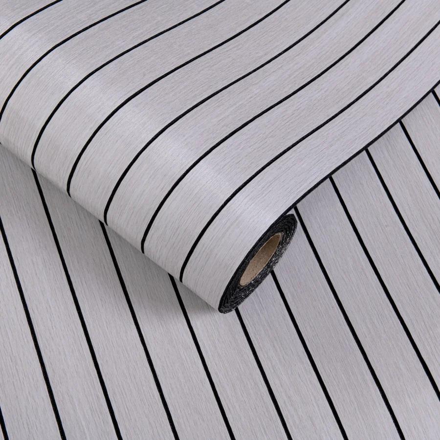 1 Roll SXP Self-Adhesive Grid Panel Wall Sticker 3D Textured Striped Wallpaper for Ceiling Living Room Home Decor Peel and Stick