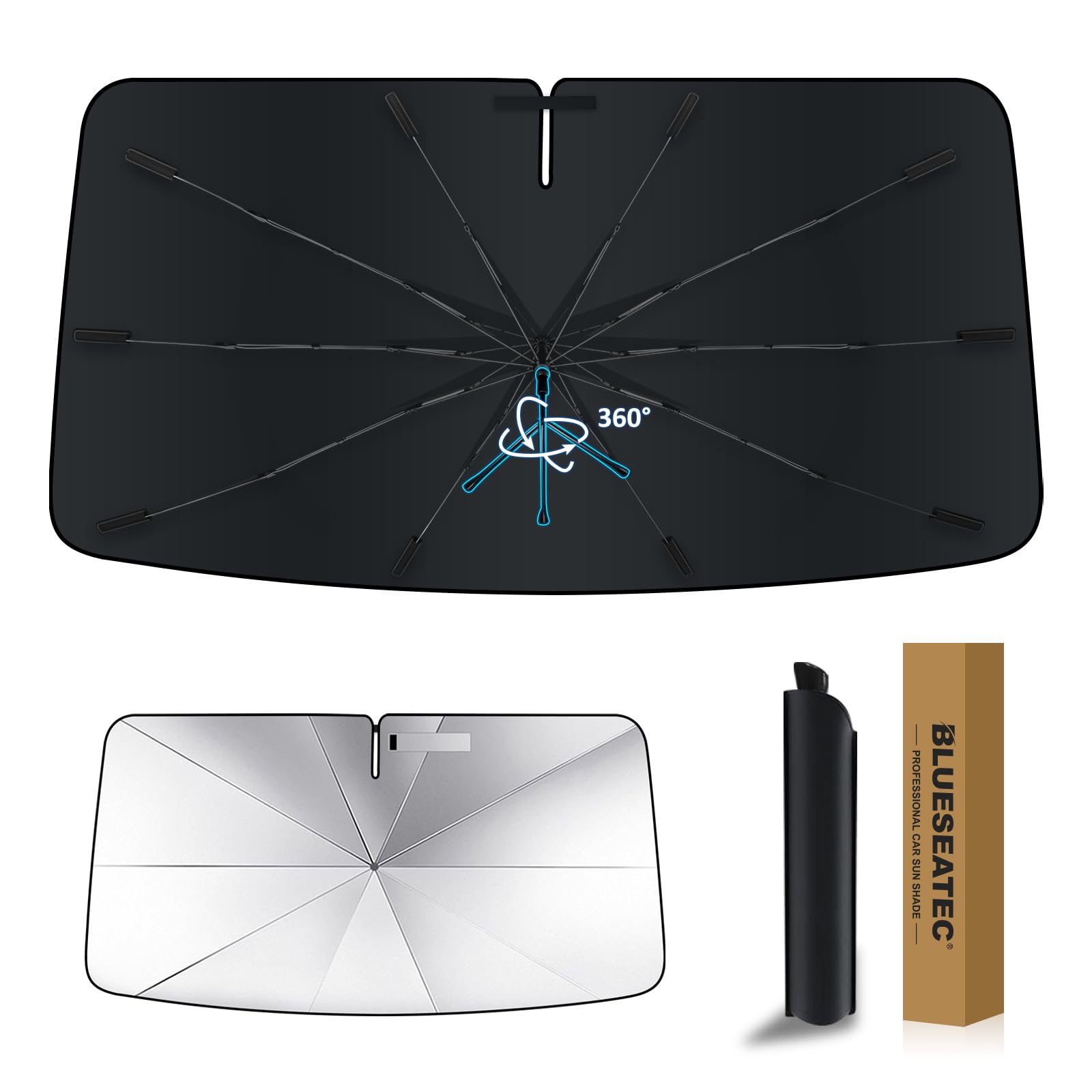 

Reinforced Rotating Windshield Sunshade for Honda Vezel RV Design with UV Flexible Light and Easy Installation and Included Storage Bag for Car