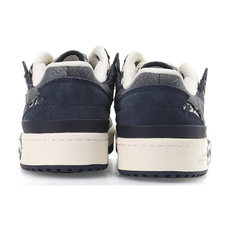 Adidas Originals Forum Exhibit Low Denim Comfortable Low-Top Sneakers Unisex Sneakers Black Gray HQ8418