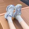 European popular fashion versatile casual sports shoes women's 2025 summer new breathable net thick-soled color matching dad shoes