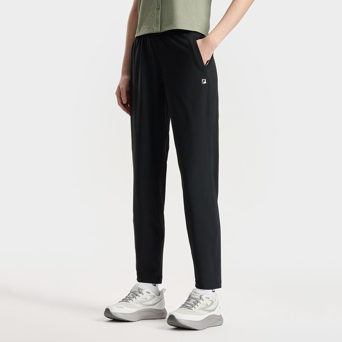 

New FILA Fitness SS25 Knitted Sweatpants Women s Pitch Black A11W531607F-BK M