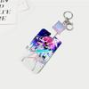 Push-pull Sliding Cover Type Card Cover Acrylic Decorative Keychain Automatic Telescopic Rope DIY