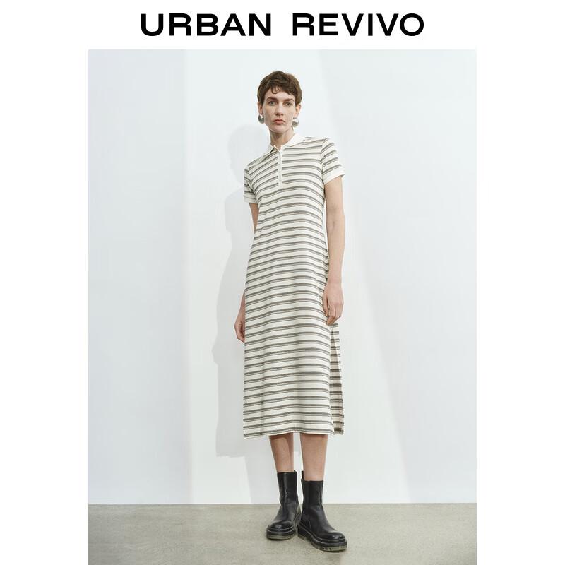 

UR 2025 Spring Women s Striped Long Dress XS