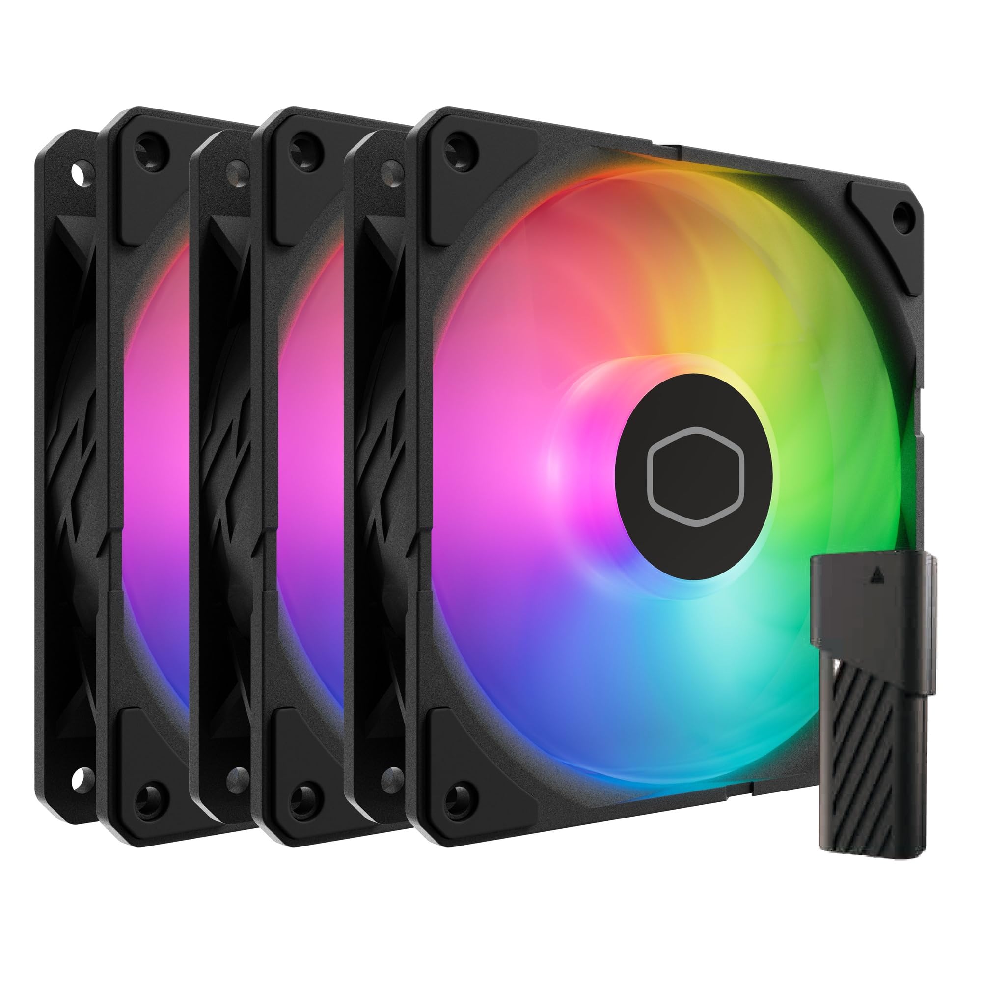 

Cooler Master SickleFlow Edge 120 ARGB Fan Kit 120mm 3pcs ARGB Fans AI Mini LED Controller Included PC Case Fan Set Black FN2328 3-Pack + чорний