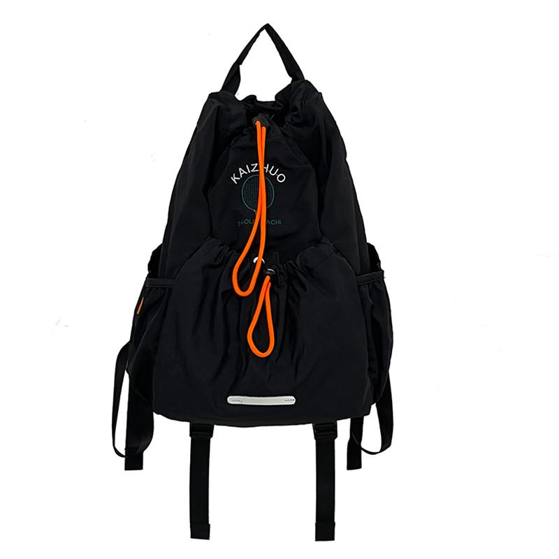 

Мужские и женские складные нейлоновые рюкзаки с регулируемыми плечевыми лямками, подходящие для активного отдыха, пеших походов, бега, ан чёрный