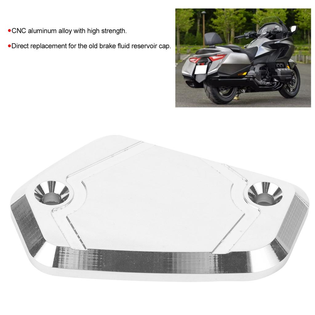 Aluminum Alloy Front Brake Fluid Reservoir   Cover Fit for   GL1800L Goldwing 1800 2018-2020