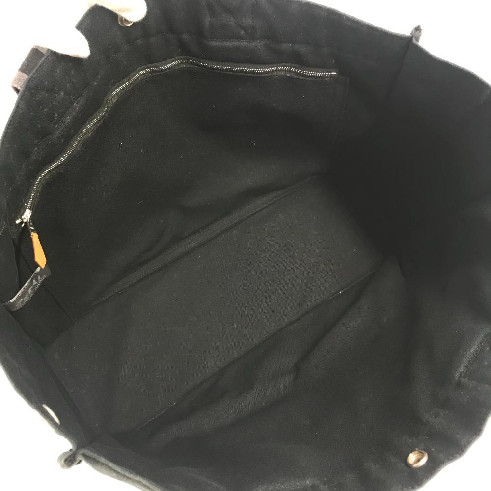 Hermes Fourre ToutGM Fourre Tout GM Tote Bag Shoulder Bag Canvas Black/gray