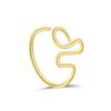 Winding Special-Shaped Nose Ring Music Note Love Shape Design Gold Special-Shaped Niche Nose Ring Ear Cartilage Clip