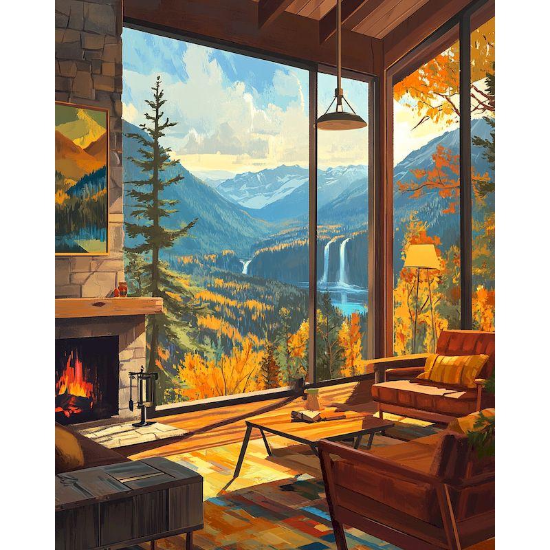 

GATYZTORY Paintings By Number Kit Landscape Paint Canvas Picture Oil Painting By Number HandPainted For Adults Home Decor New 30x20cm no frame светло-серый