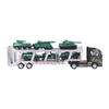 1/48 Carrier Truck with Cars Toys Set Portable Alloy Plastic Transport Vehicle with Car Models for Gifts Ornament