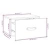 820993 vidaXL Tables de chevet murales 2 pcs Marron miel 40x29,5x22 cm