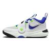 Nike Team Hustle D11 PS Green Strike Racer Blue Kids Sneakers White Summit-White Pure-Platinum DV8994-101