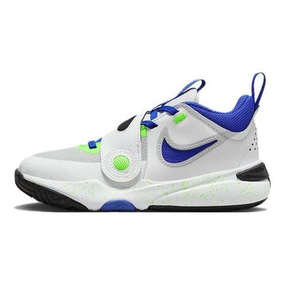 Team Hustle D11 PS Green Strike Racer Blue Kids Sneakers White Summit-White Pure-Platinum DV8994-101
