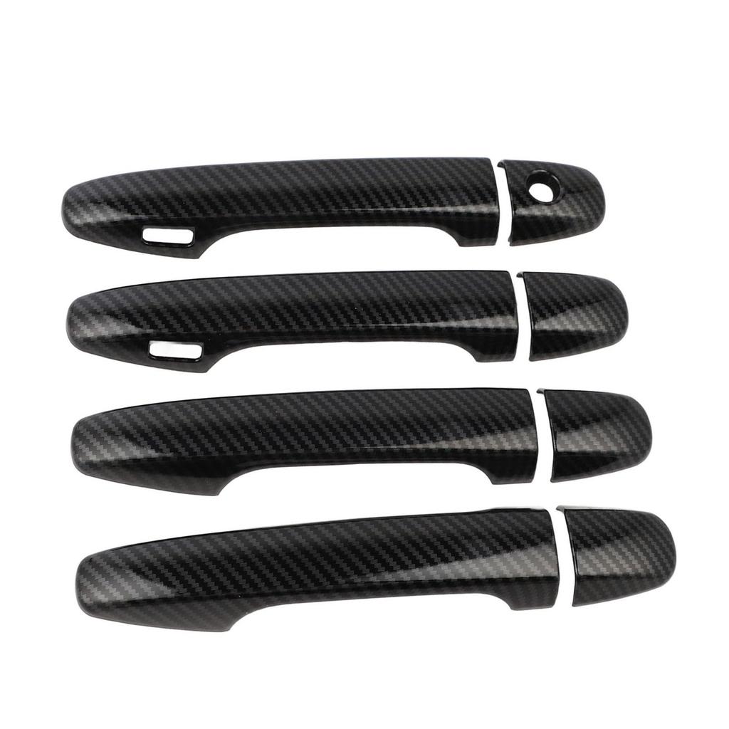 Carbon Fiber Style Door Handle Cover Trim for Subaru Legacy Levorg, Durable ABS Material, Protects the Door Handle, Easy To Install.