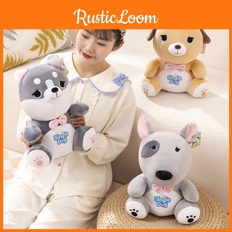 Ultra Soft Crystal Single Dog Stuffed Animal Plush Toy Mix Husky Pendant Hanging