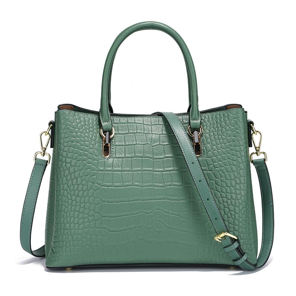 Zency Damen-Tragetasche aus echtem Leder mit großem Fassungsvermögen