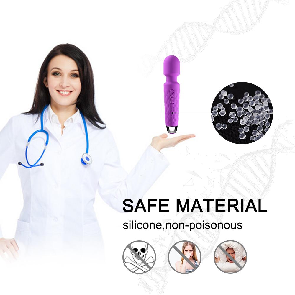 10 Speed Strong Dildo AV Vibrator for Women Vagina Clitoris Stimulator Vibrators Magic Wand Massager Erotica Sex Toys for Adults