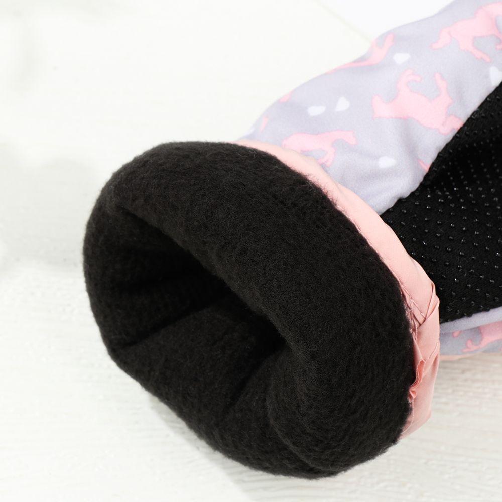 Warm Windproof Waterproof Outdoor Riding Long-sleeved Mitten Snow Snowboard Children Ski Gloves