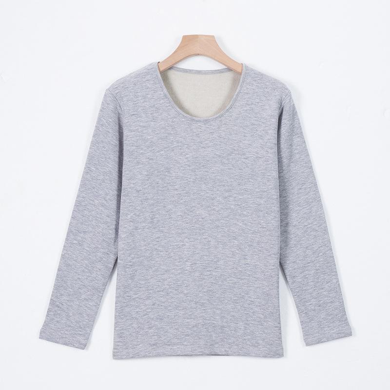 

Комплект женского термобелья Yuyue из шелка с начесом - Mulberry Silk Plush Autumn Wear L; autumn coat светло-серый