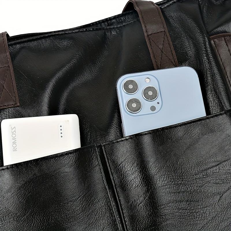 Vintage Large Capacity Tote Bag, All-Match Shoulder Bag, Versatile Casual Bag For Travel